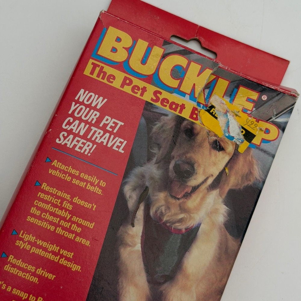 Vintage Buckle Up Pet‎ Seat Belt Small Dog 25 lbs As Seen On TV Harness